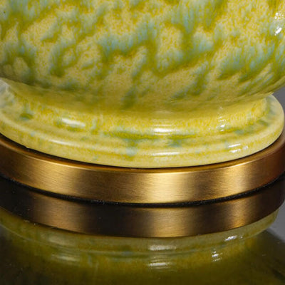 Chinese Light Luxury Gourd Ceramic 1-Light Table Lamp