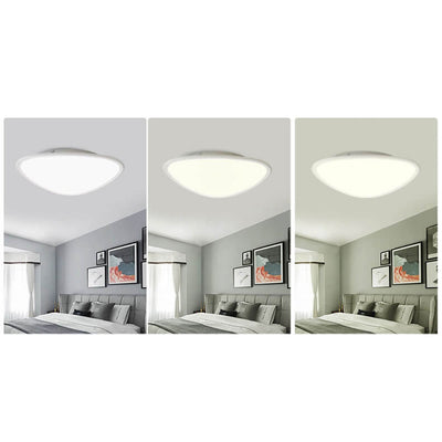 Modern Minimalist Aluminum Acrylic Round Triangle LED Flush Mount Ceiling Light