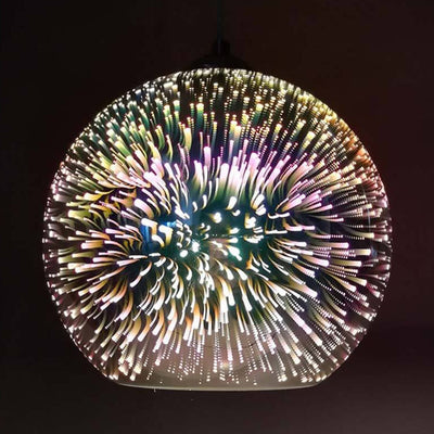 Modern Creative 3D Colorful Fireworks Glass Dome 2/3 Light Island Light Chandelier