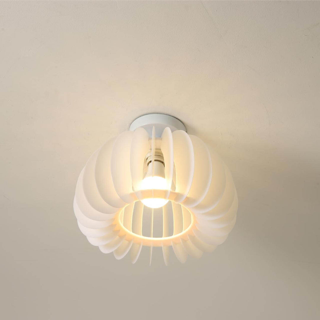Luz de techo empotrada de 1 luz de acrílico en forma de calabaza moderna y simple 