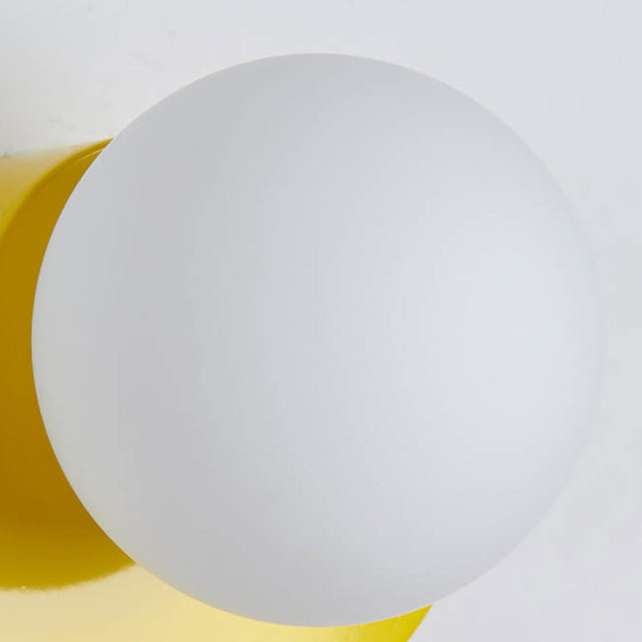 Moderne minimalistische Glas-Kugelförmige bunte Halbkreis-Design 1-Licht Wandleuchte 