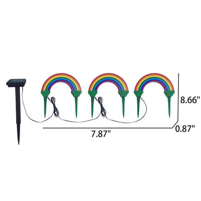 Solar-Regenbogen-LED-Bodeneinsatz-Außenterrassen-Rasen-Landschaftslicht 