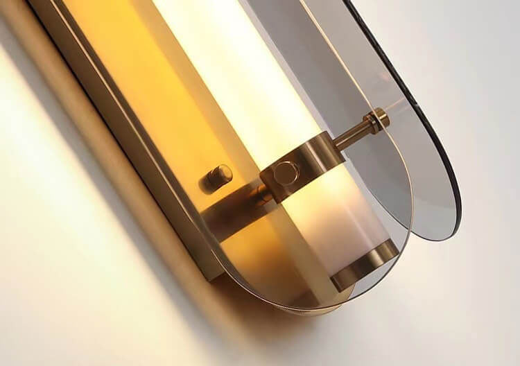 Skandinavische minimalistische Licht-Luxus-Glas-LED-Wandleuchte 