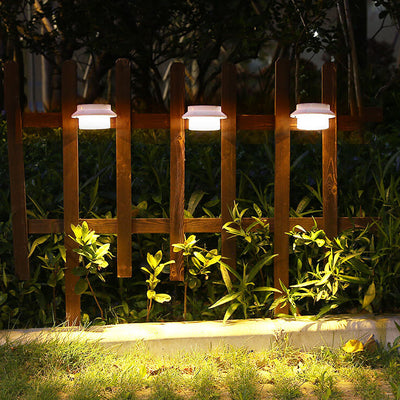 Modern Solar Outdoor Waterproof UFO Shaped LED Wall Sconce Lamp