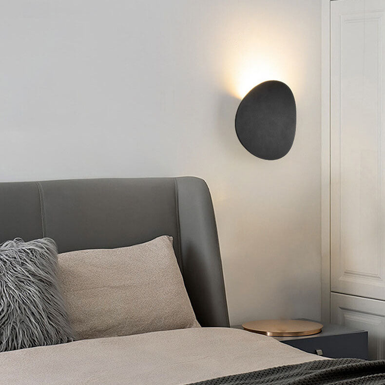 Applique murale minimaliste ronde à 1 lumière LED pour intérieur et extérieur 