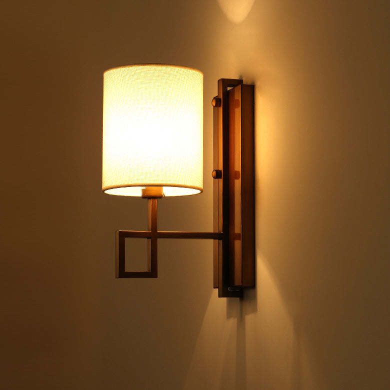 Chinese Retro Zen 1-Light Wall Sconce Lamp