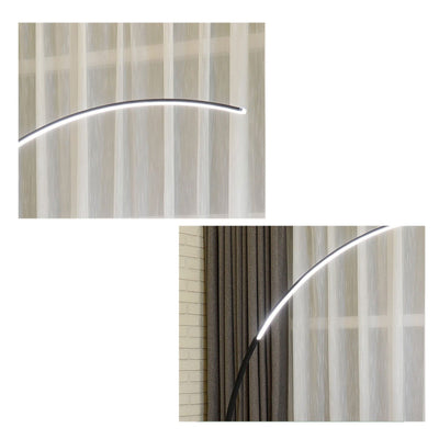 Minimalist Curved Line LED Aluminum Standing Floor Lamp