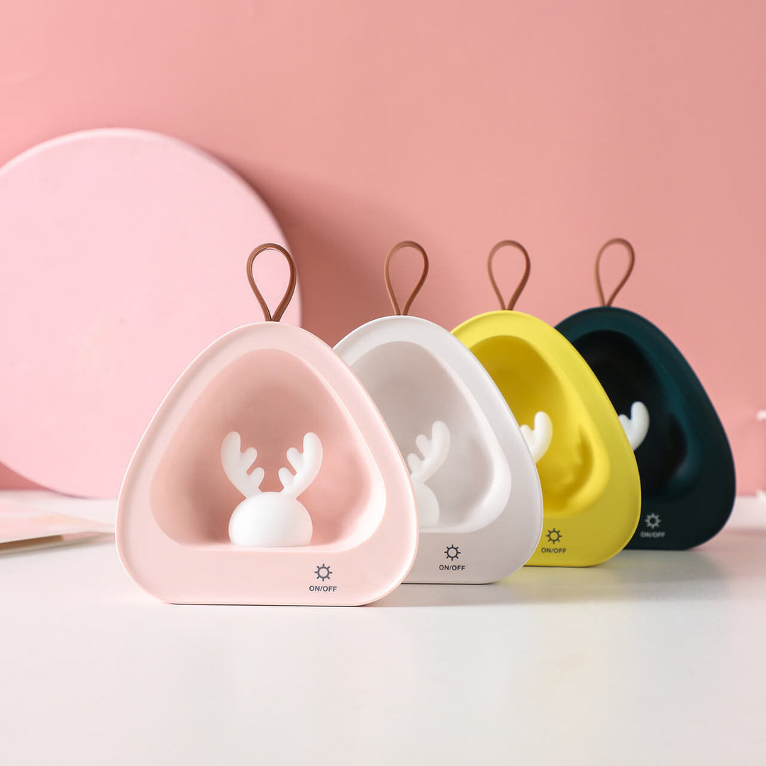 Créatif mignon cerf Silicone USB charge Portable LED veilleuse lampe de Table 