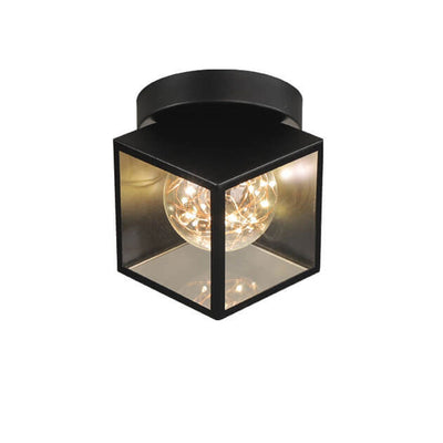 Nordic Square Geometric Ball LED Semi-Flush Mount Ceiling Light