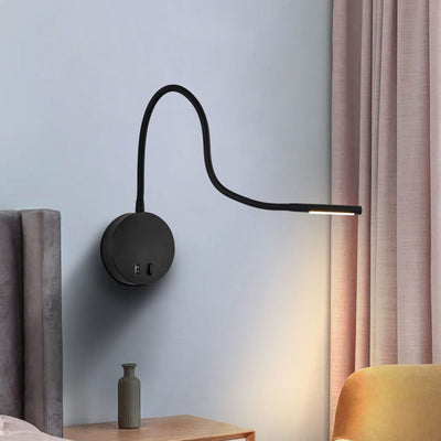 Modern Simple USB Rechargeable Silicone Spotlight LED Reading Wall Sconce Lamp
