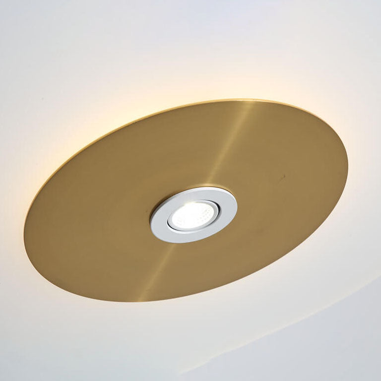 Modern Minimalist Acrylic Gold Round Shape 1-Light LED Pendant Light