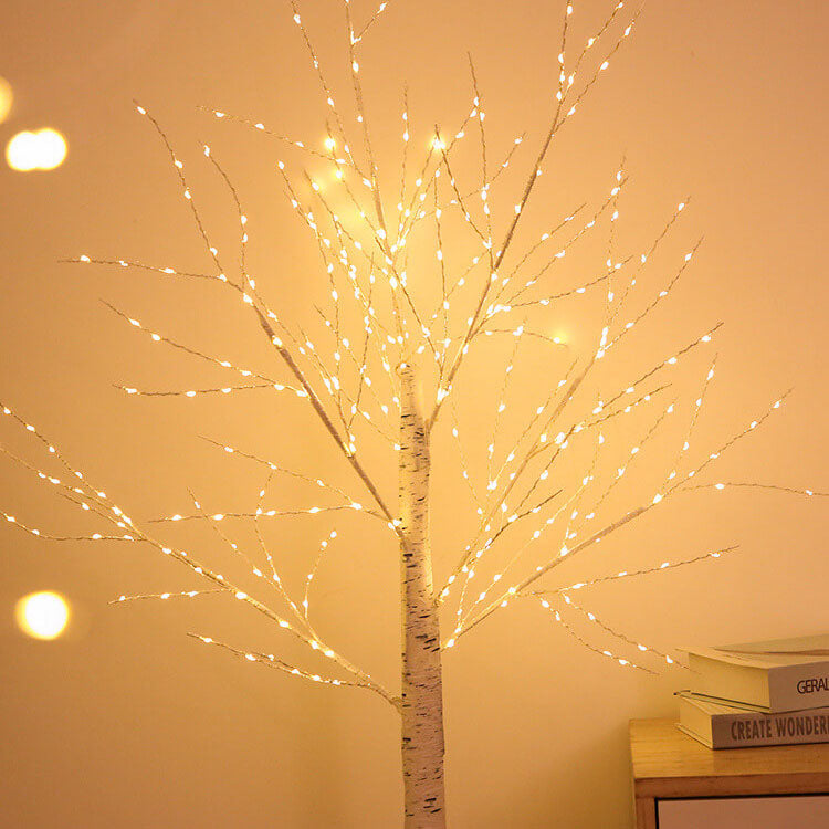 300 Light Copper Wire Full of Star Birch Tree USB Charging LED Light