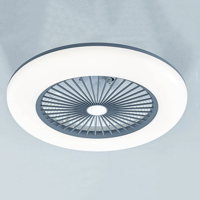 Modern Acrylic Ceiling Fan 1-Light LED Semi-Flush Mount Lighting
