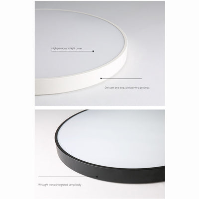 Simple Circle 1-Light LED Flush Mount Lighting