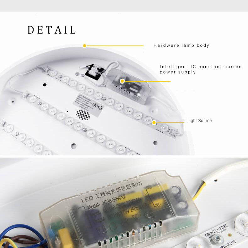 Simple Circle 1-Light LED Flush Mount Lighting