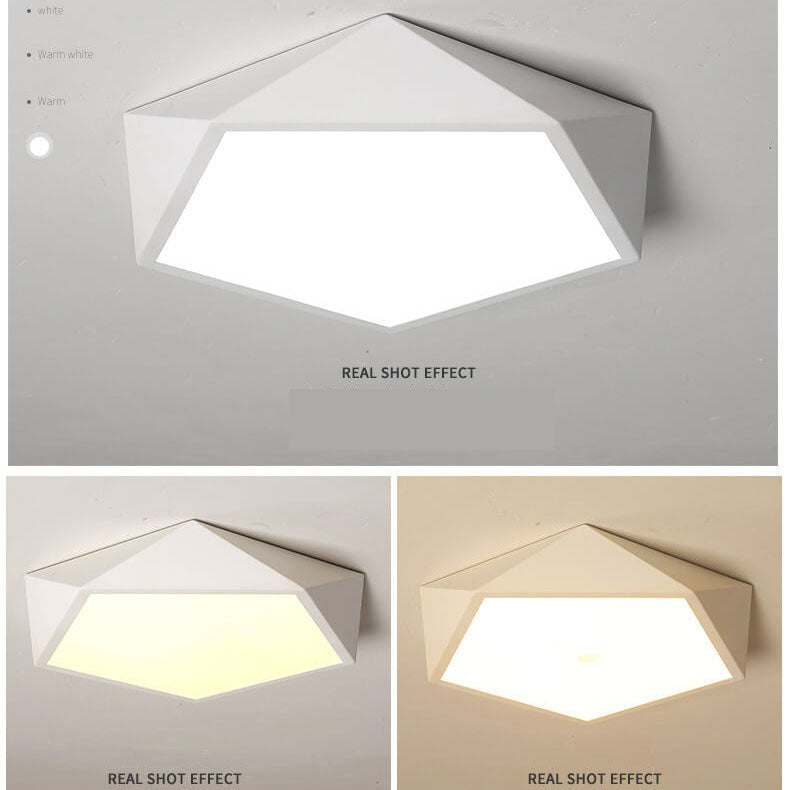 Éclairage encastré à DEL à 1 lumière à géométrie simple 