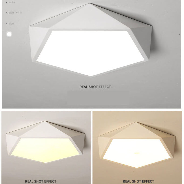 Éclairage encastré à DEL à 1 lumière à géométrie simple 