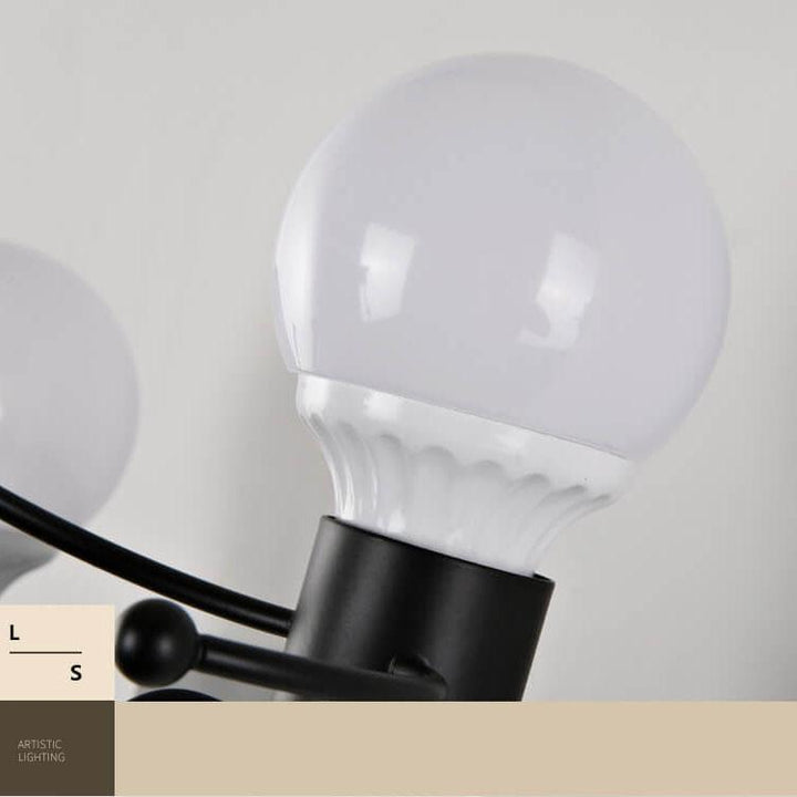 Contemporary Creative Art Villain Iron 1-Light Wall Sconce Lamp For Bedroom
