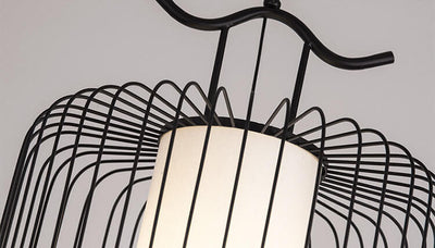 New Chinese Style Retro 1-Light Bird Cage Shade Pendelleuchte 