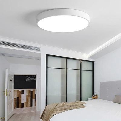 Simple Circle 1-Light LED Flush Mount Lighting