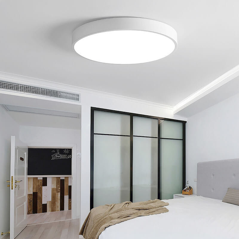 Simple Circle 1-Light LED Flush Mount Lighting