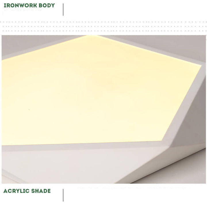Éclairage encastré à DEL à 1 lumière à géométrie simple 