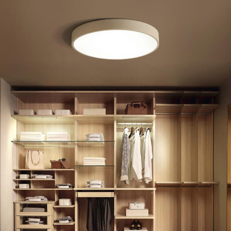Simple Circle 1-Light LED Flush Mount Lighting