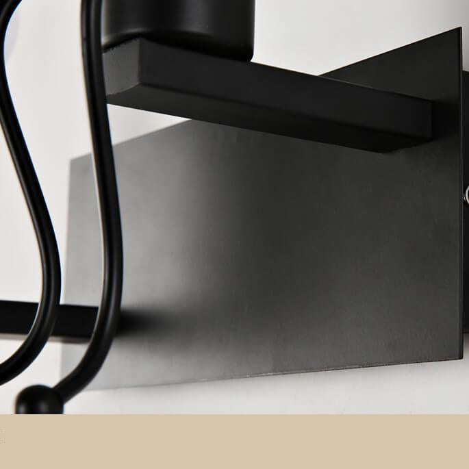 Aplique de pared contemporáneo de arte creativo Villain de hierro de 1 luz para dormitorio 