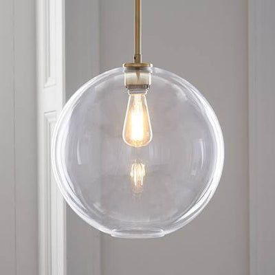 Nordic Gradient Glass 1-Light Globe Pendant Light