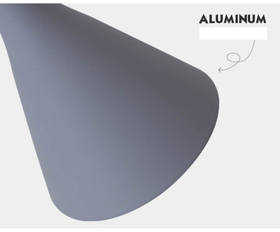 Aluminum Alloy 1-Light Horn Shaped Pendant Light