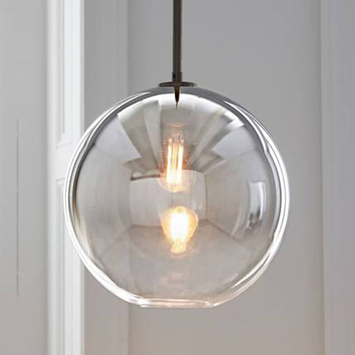 Nordic Gradient Glass 1-Light Globe Pendant Light
