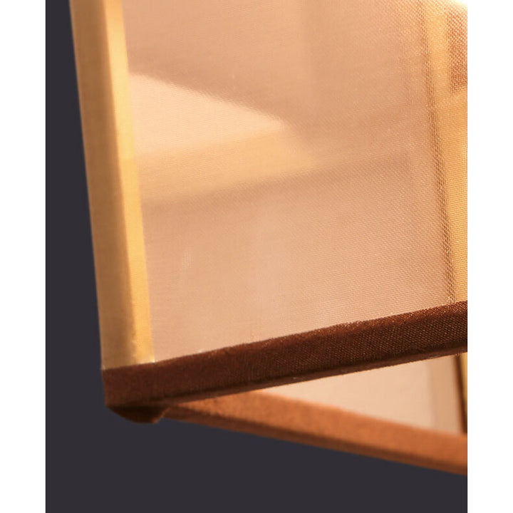 Minimalist Fabric 1-Licht Chinesische Elemente Wandleuchte 