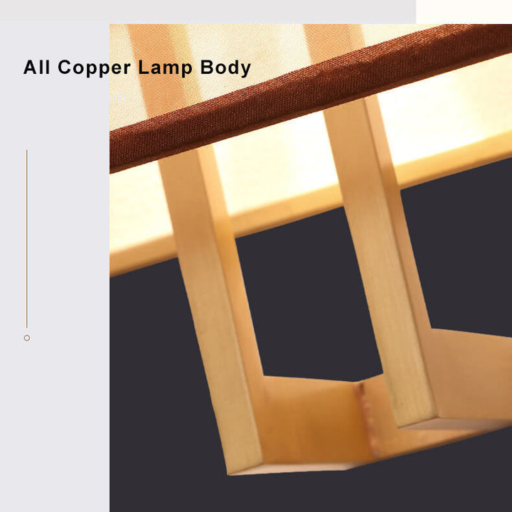 Minimalist Fabric 1-Licht Chinesische Elemente Wandleuchte 