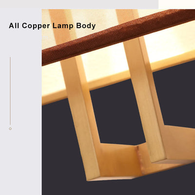 Minimalist Fabric 1-Light Chinese Elements Wall Sconce Lamp
