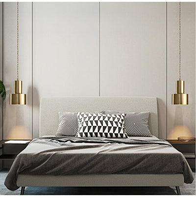 Golden Iron 1-Light Geometry Pendant Light
