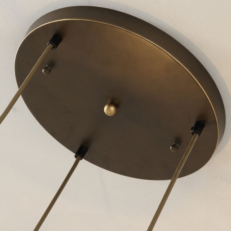 Lámpara colgante de tarro cilíndrico con 3 luces de cristal texturizado 