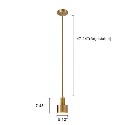 Golden Iron 1-Light Geometry Pendant Light