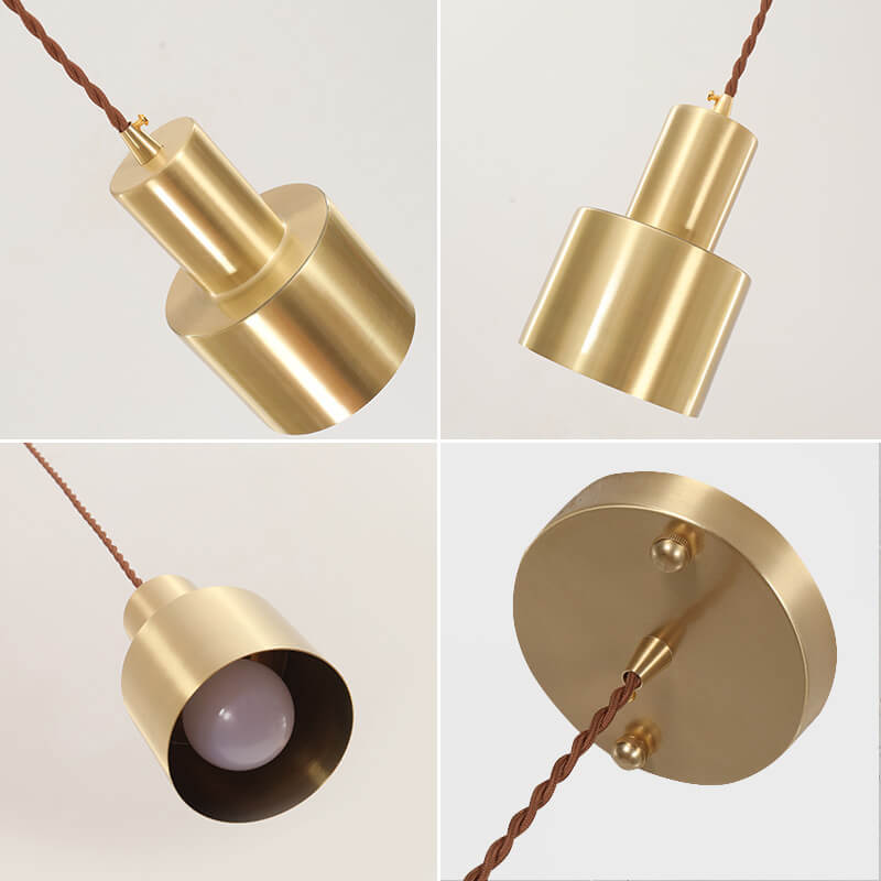 Golden Iron 1-Light Geometry Pendant Light