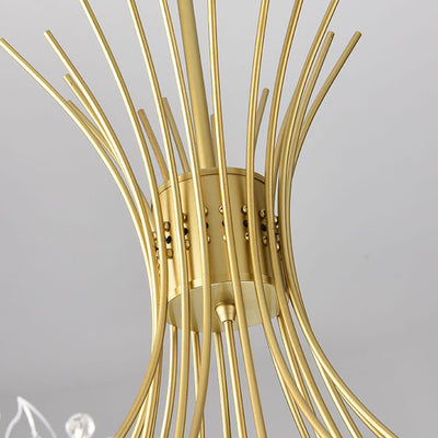 Crystal 13-19 Light Dandelion Shade Chandeliers