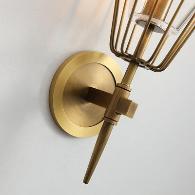 Moderne kreative fackelförmige Metall-Wandleuchte mit einem Licht 