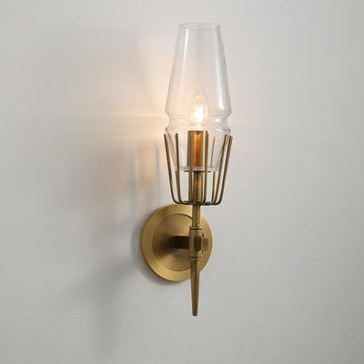 Modern Creative Torch Shaped Metal 1-Light Wall Sconce Lamp