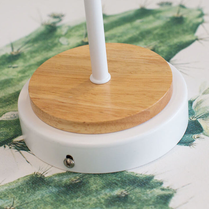 Moderna lámpara de pared de 1 luz tubular de madera nórdica 