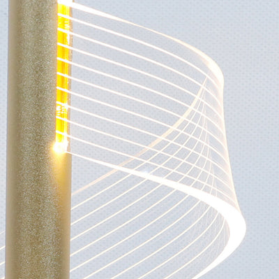 Modern Light Luxury Acrylic Curve LED Table Lamp