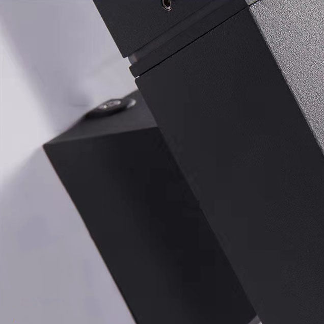 مصباح حائط LED خارجي حديث مقاوم للماء على شكل عمود مستطيل 