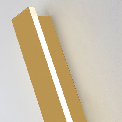 Outdoor Modern Simple Gold Long Strip Acrylic Iron Waterproof LED Wall Sconce Lamp