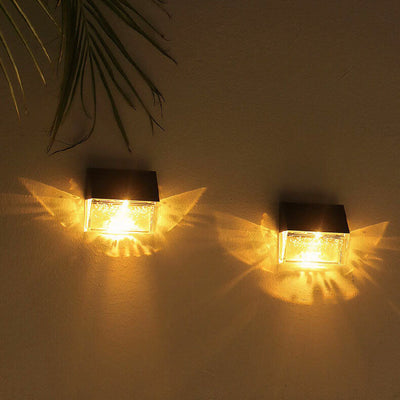 Solar Butterfly Light Outdoor Patio Zaun LED Wandleuchte Lampe