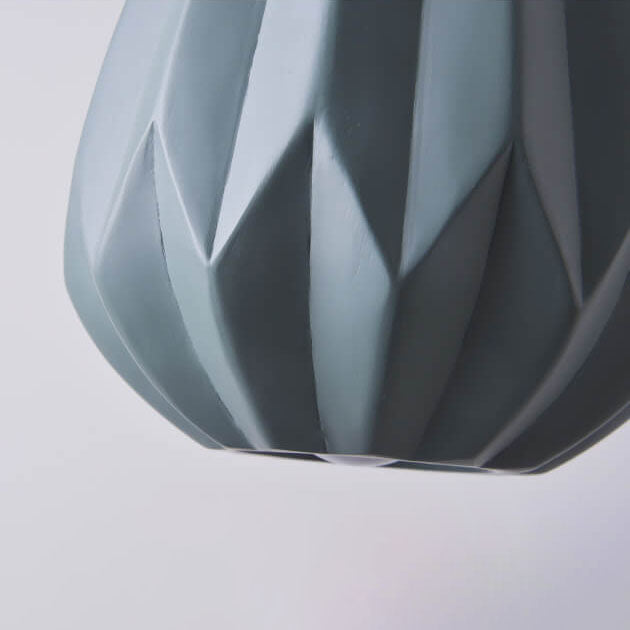 Nordic Macaron Texture Oval Resin 1-Light Pendant Light