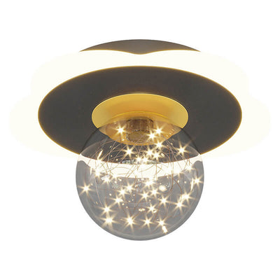 Modern Creative Triangle Flower Full Star LED Flush Mount Ceiling Light