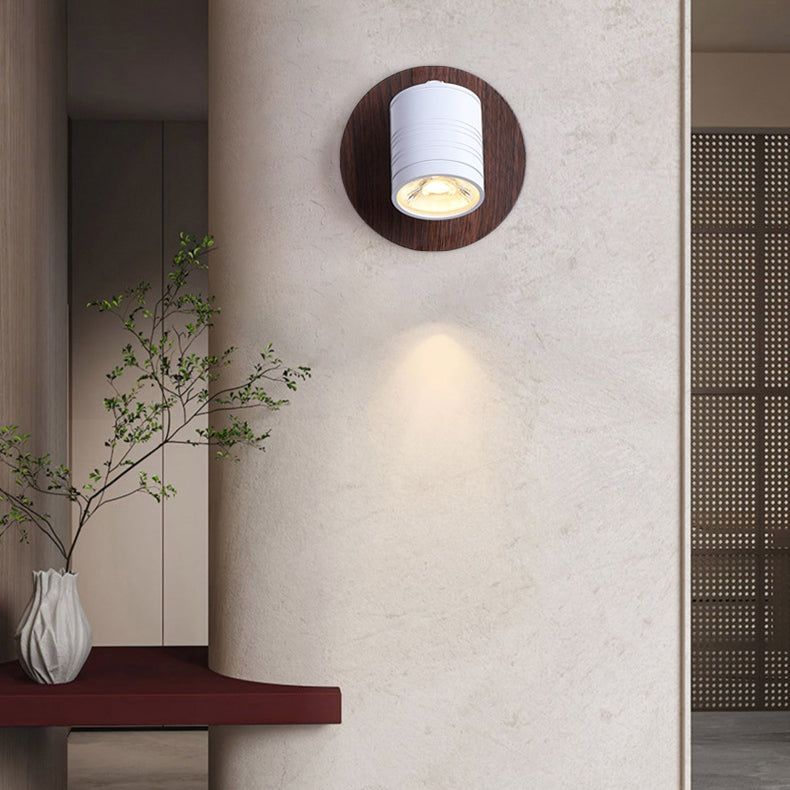 مصباح حائط للقراءة LED مغناطيسي قابل للتدوير بتصميم إسكندنافي إبداعي دائري من الحديد 