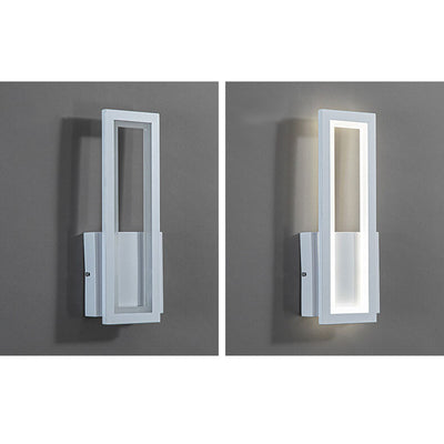 Modern Minimalist Solid Color Rectangular Acrylic LED Wall Sconce Lamp